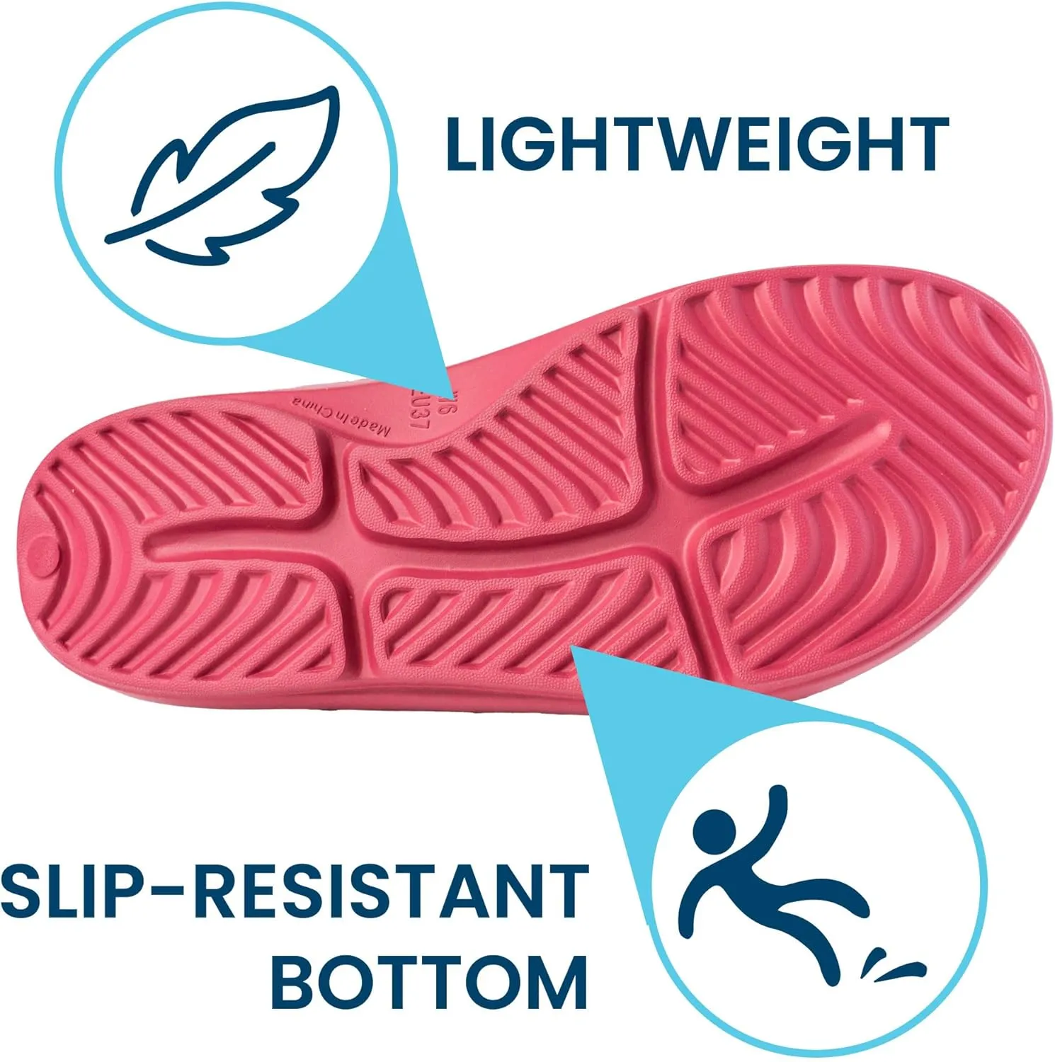 HUHV Recovery Comfort Sandals- Orthopedic Flip-Flop and Slide Sandals with Arch Support and Extra Cushion EVA Footbed for Men and Women