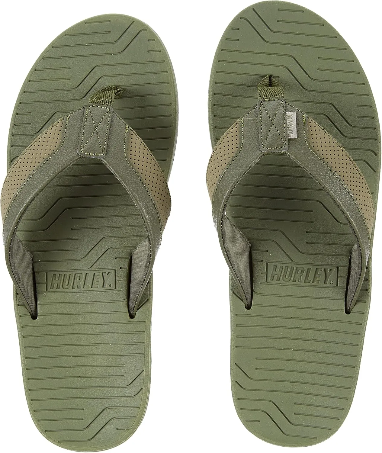 Hurley Unisex-Adult Dawn Flip-Flops Green/Blue 8 M