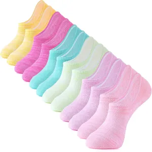 IDEGG No Show Socks Womens and Men Low Cut Ankle Short Anti-slid Athletic Running Novelty Casual Invisible Liner Socks