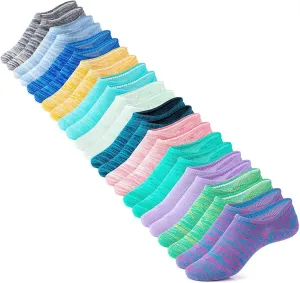 IDEGG No Show Socks Womens and Men Low Cut Ankle Short Anti-slid Athletic Running Novelty Casual Invisible Liner Socks