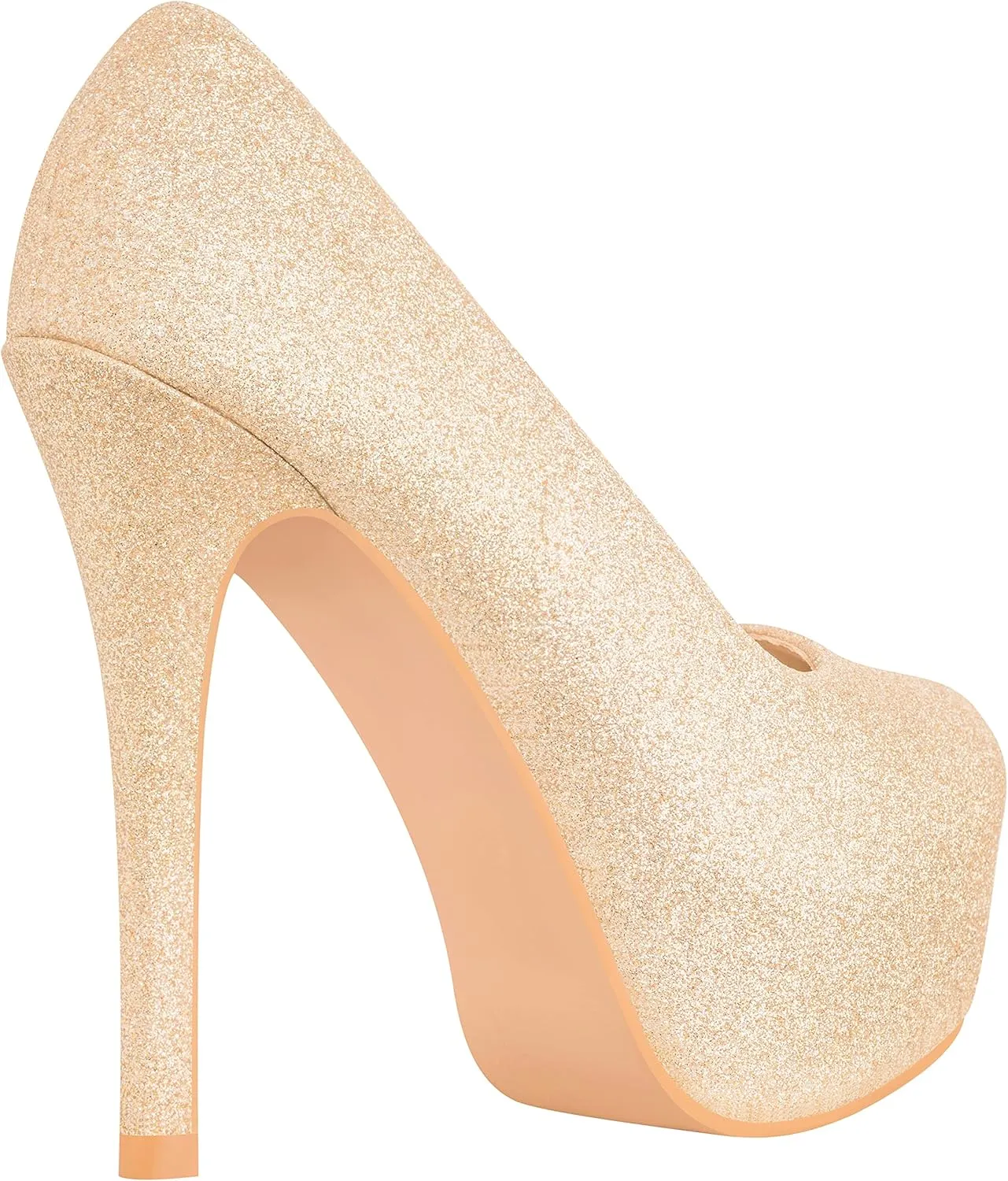 ILLUDE Women's High Heel Pump Closed Toe Platform Heels Pumps Shoes - Swan