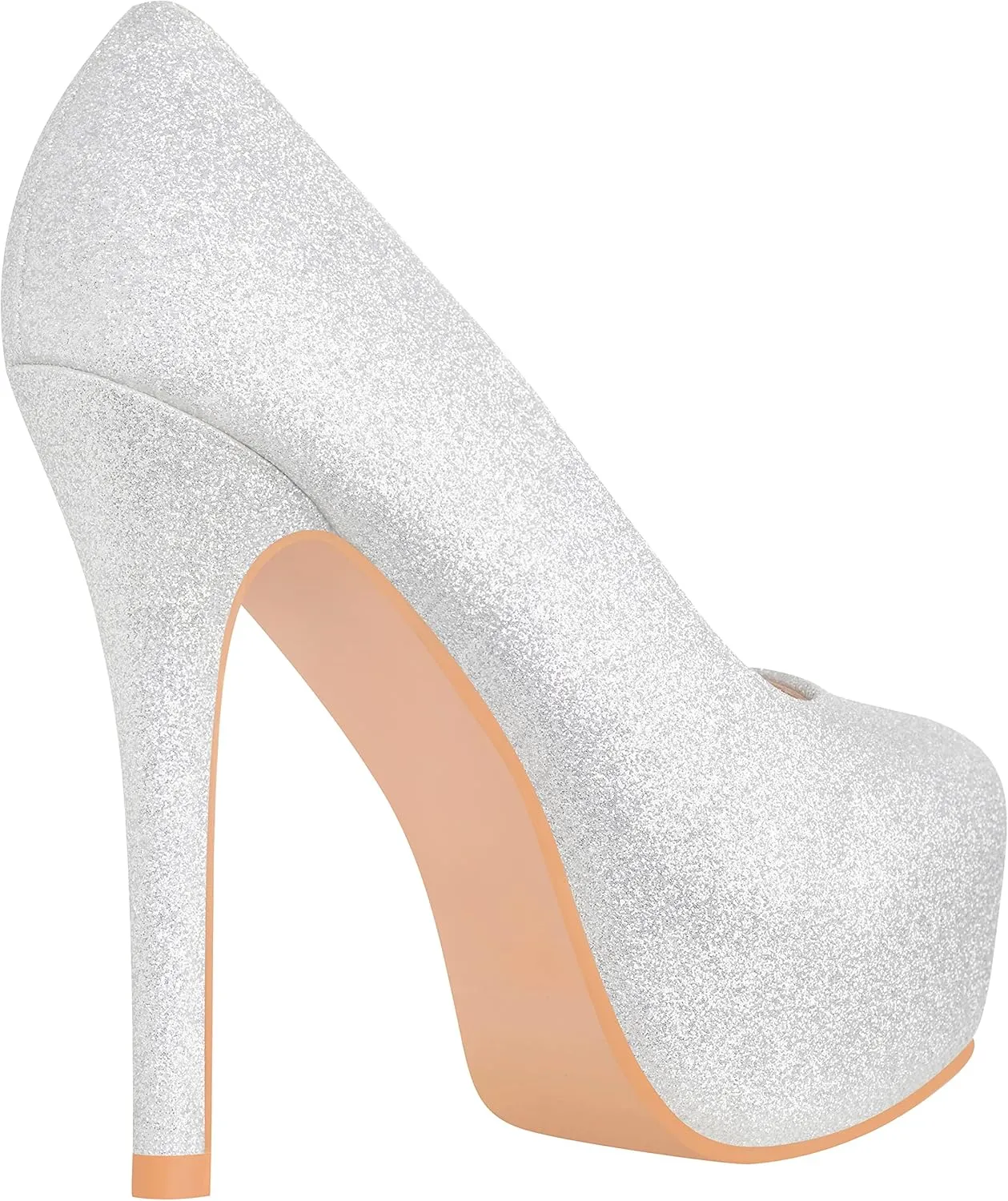 ILLUDE Women's High Heel Pump Closed Toe Platform Heels Pumps Shoes - Swan