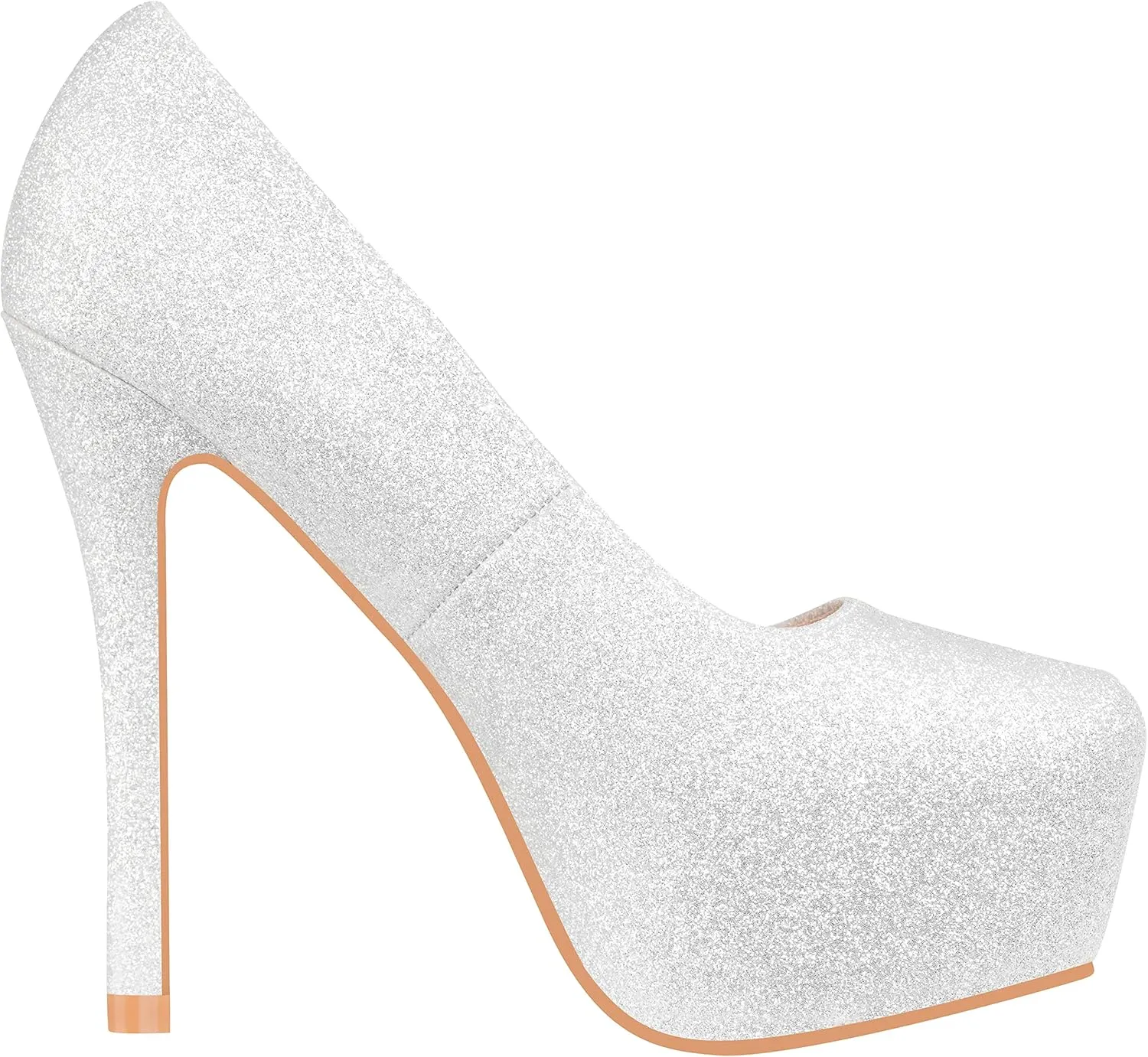 ILLUDE Women's High Heel Pump Closed Toe Platform Heels Pumps Shoes - Swan