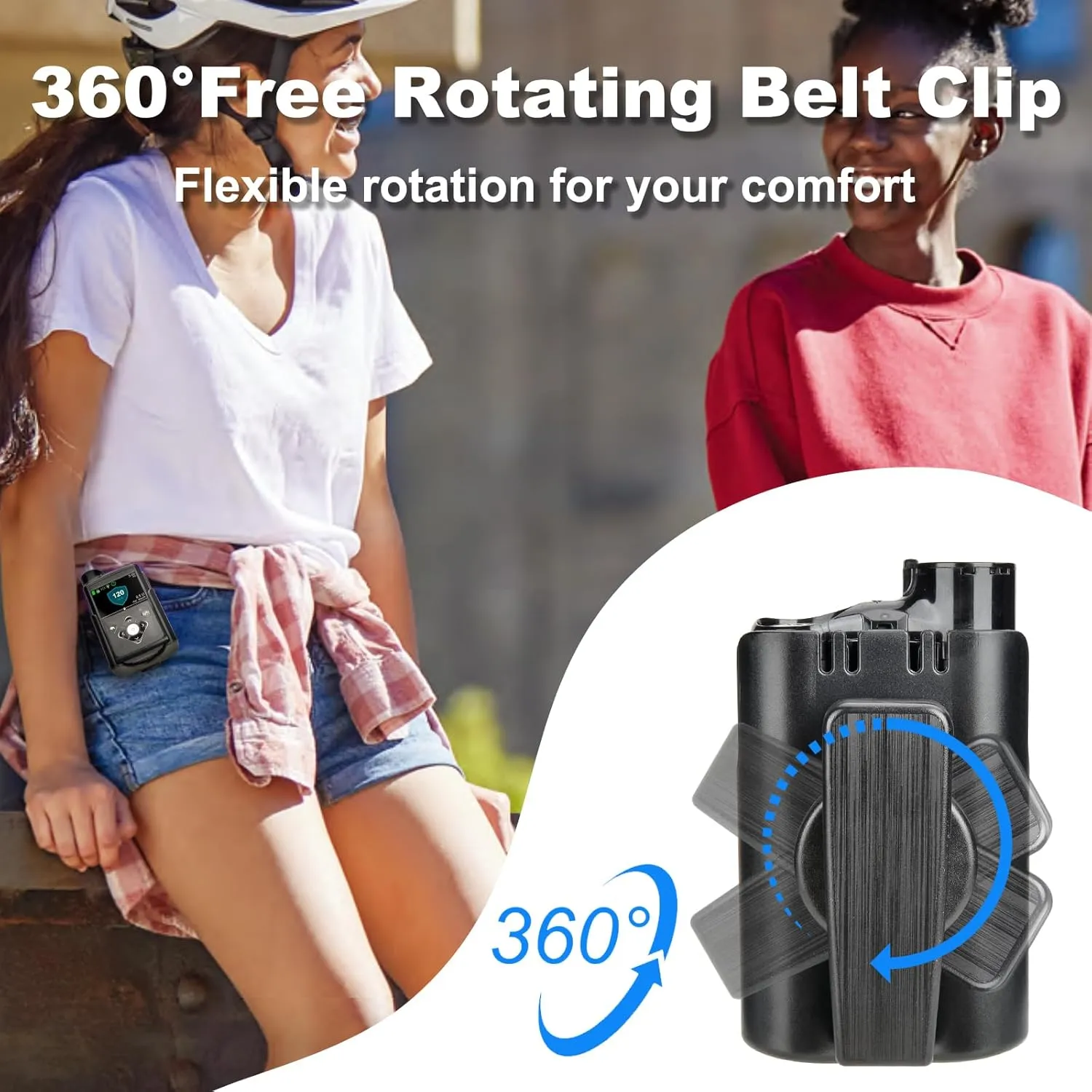 Insulin Pump Holder, 360° Rotatable Pump Clip, Diabetic Pump Case for Tubing Management, Insulin Pump case for Carry-On, Compatible with Medtronic Minimed 630g 640g 670g 770g& 780g-Black