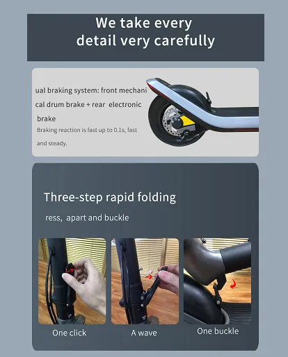 Intelligent Foldable E Scooter with Long Distance OEM Sale