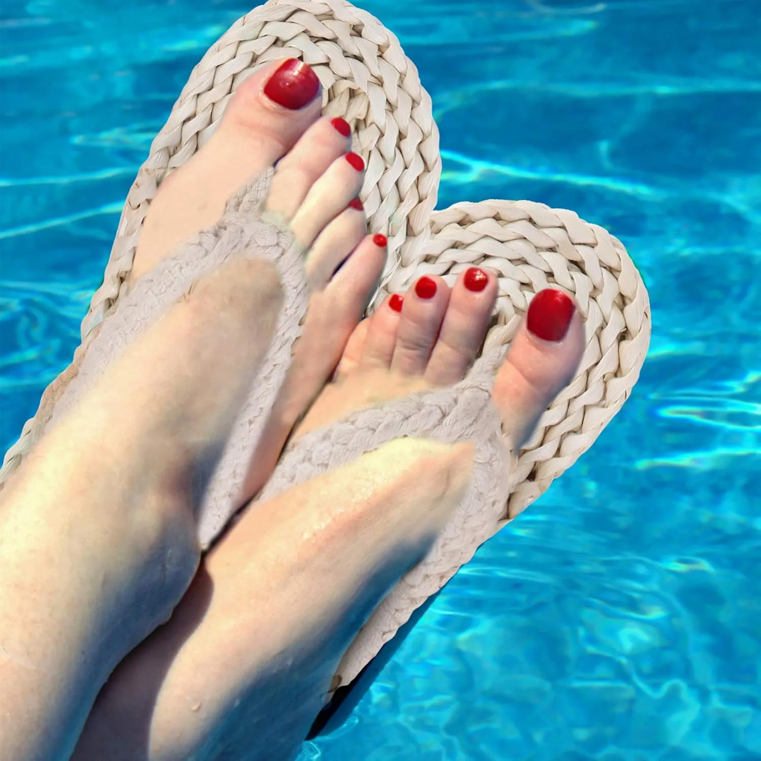 Japanese Style Slippers Anti- Slip Beach Slippers Vintage Summer Slippers