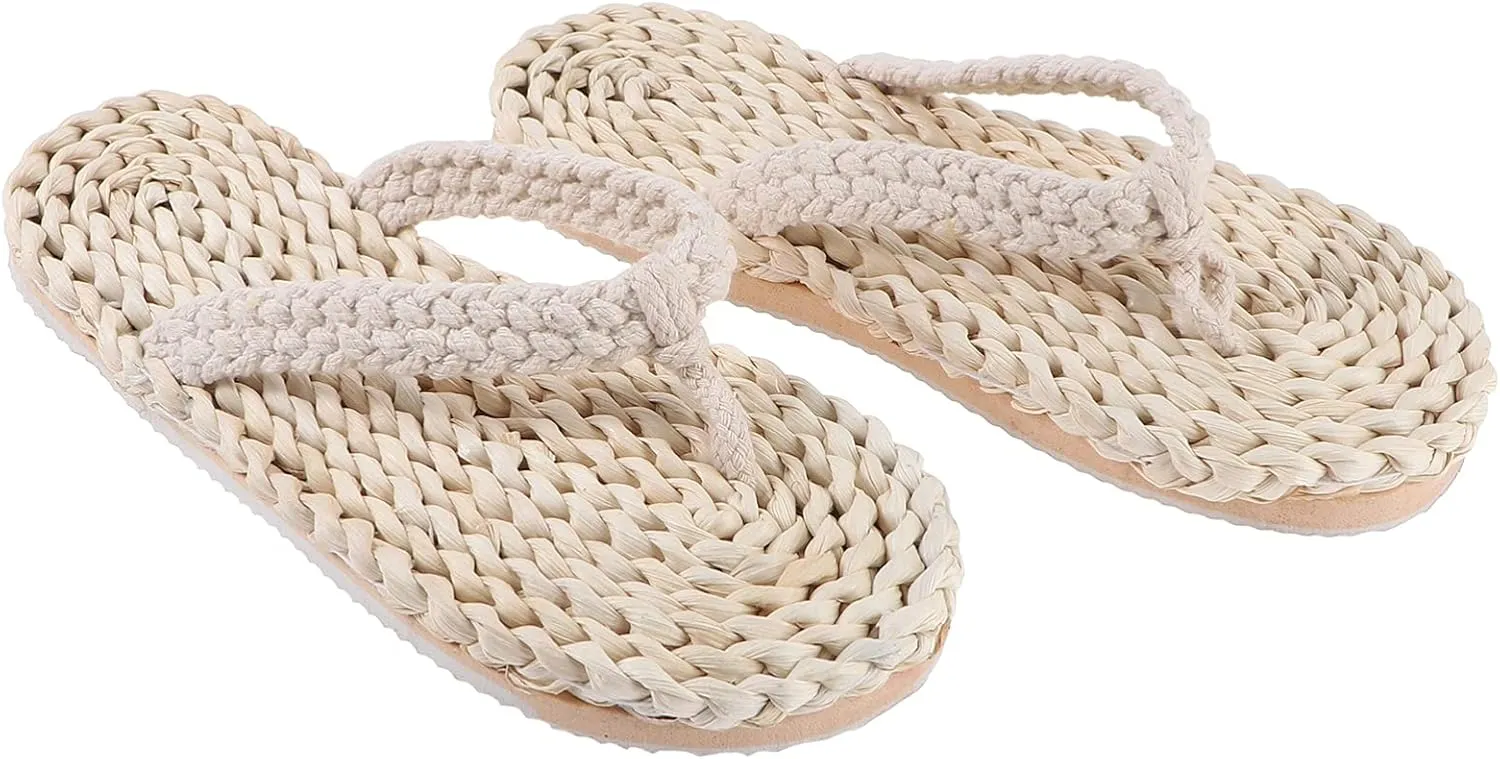Japanese Style Slippers Anti- Slip Beach Slippers Vintage Summer Slippers