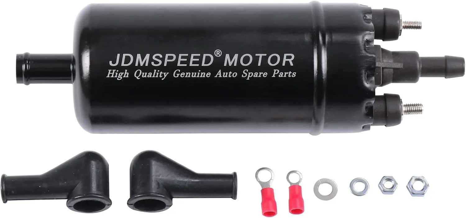 JDMSPEED New Universal Inline High Pressure Fuel Pump 12V Gasoline Fuel Injection Pump Replacement 0580464070 0580453911 0580463017 0580464023