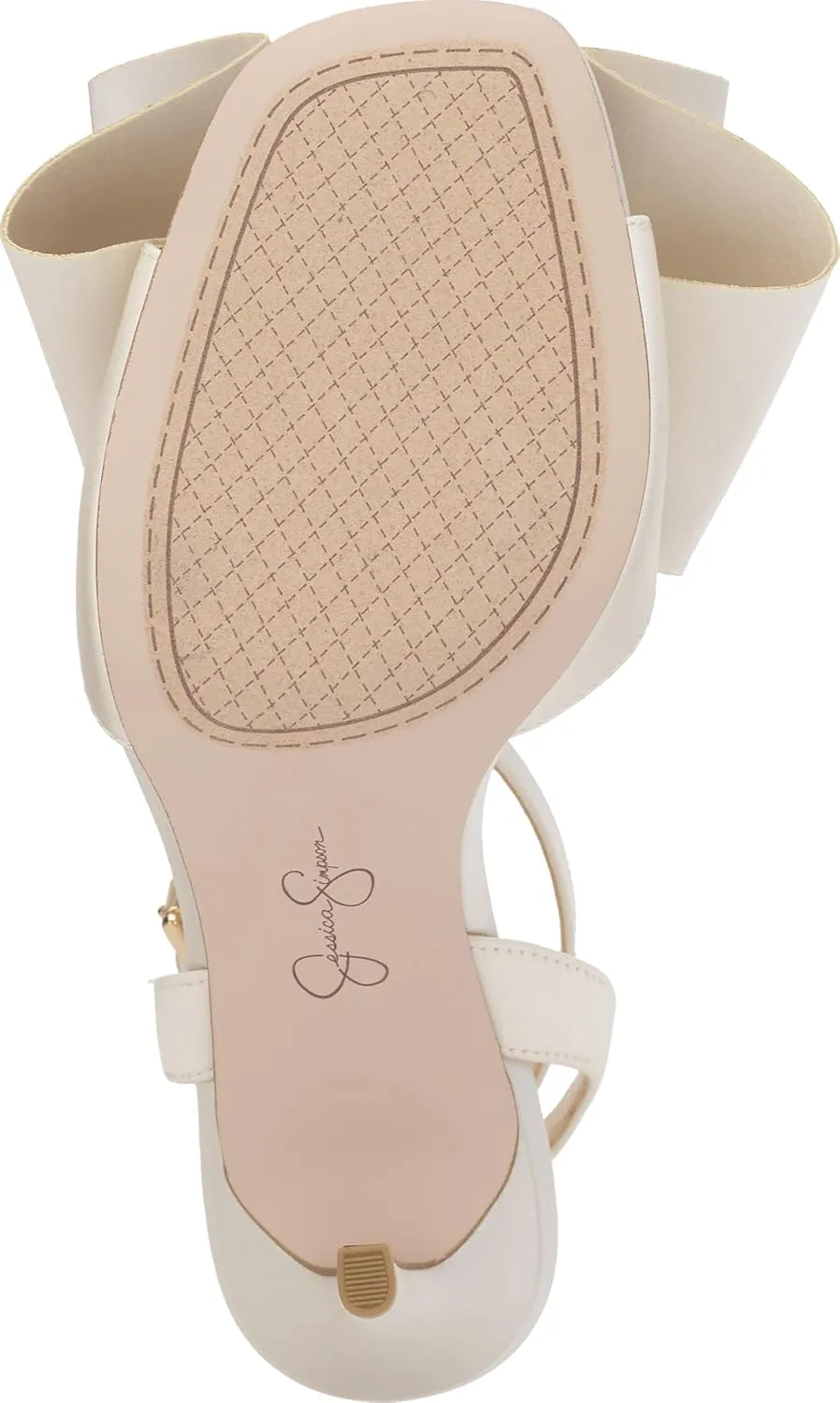 Jessica Simpson Womens Olivine Bow Satin Ankle Strap