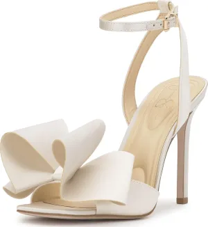 Jessica Simpson Womens Olivine Bow Satin Ankle Strap