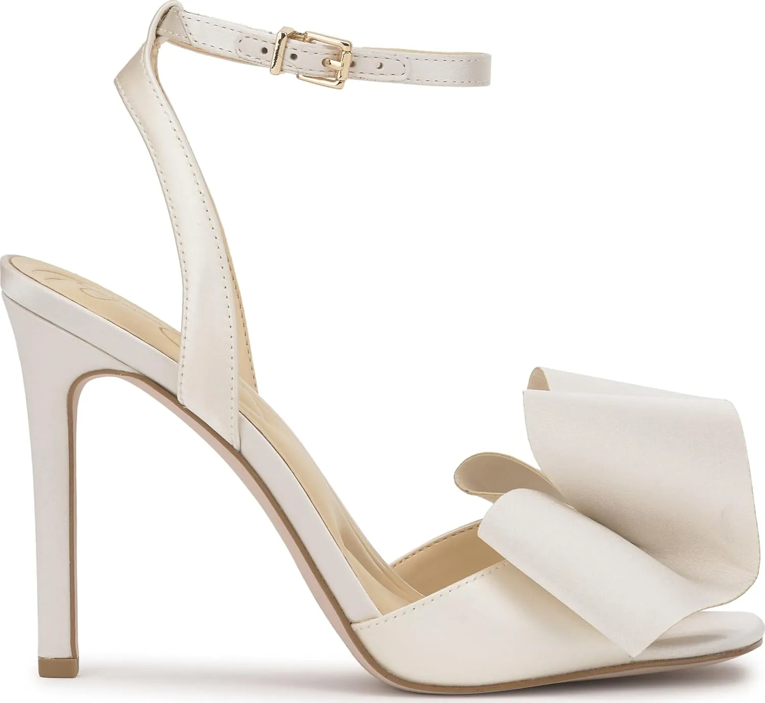 Jessica Simpson Womens Olivine Bow Satin Ankle Strap