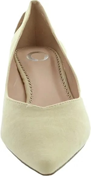 Journee Collection Womens Goldie Kitten Heel Nude, 10 Womens US