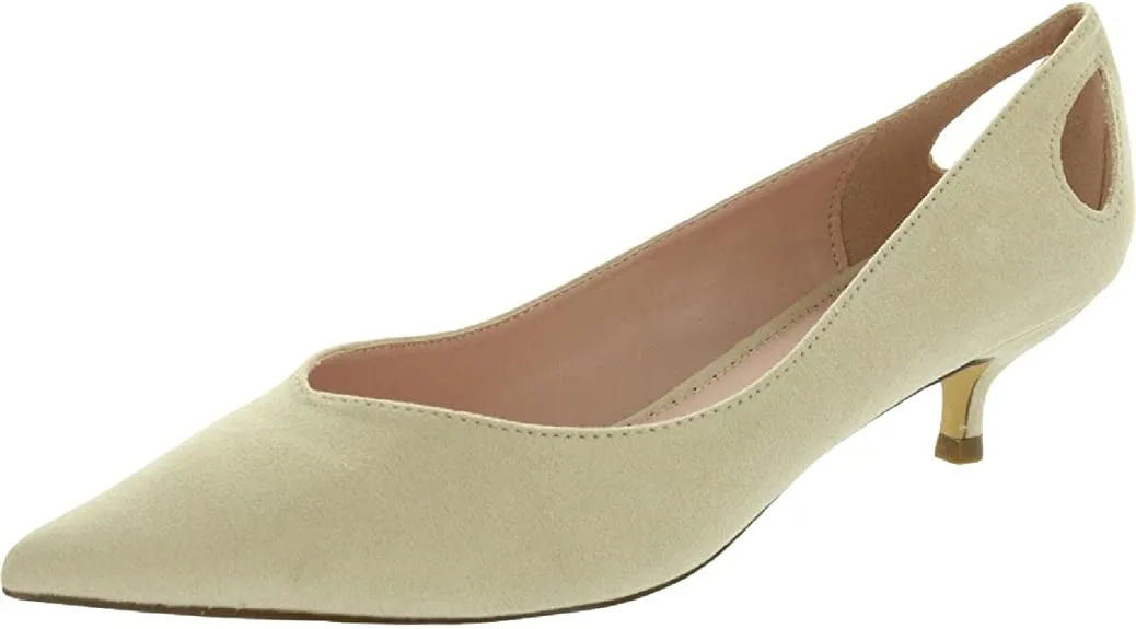 Journee Collection Womens Goldie Kitten Heel Nude, 10 Womens US