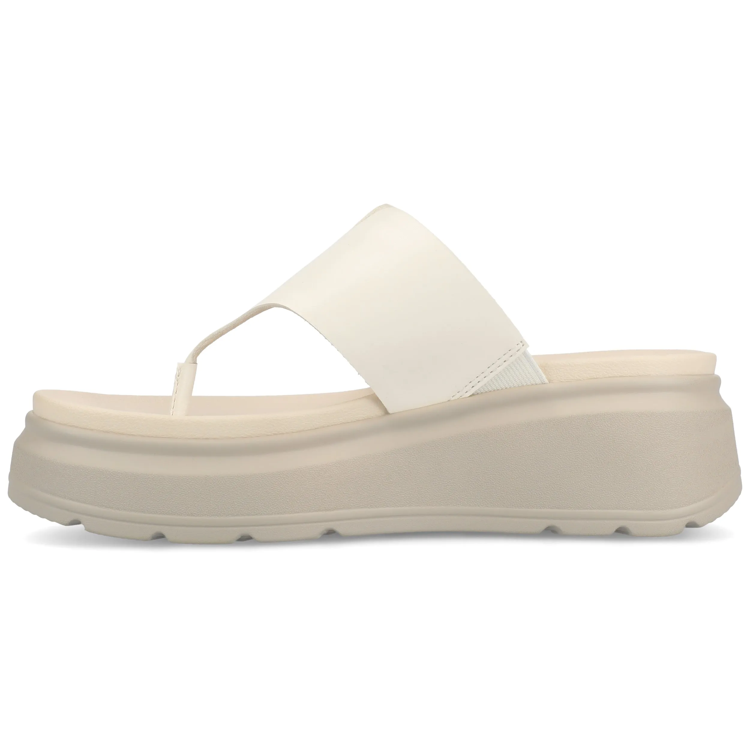 Journee Women's Carah Flip Flop Wedge Sandals