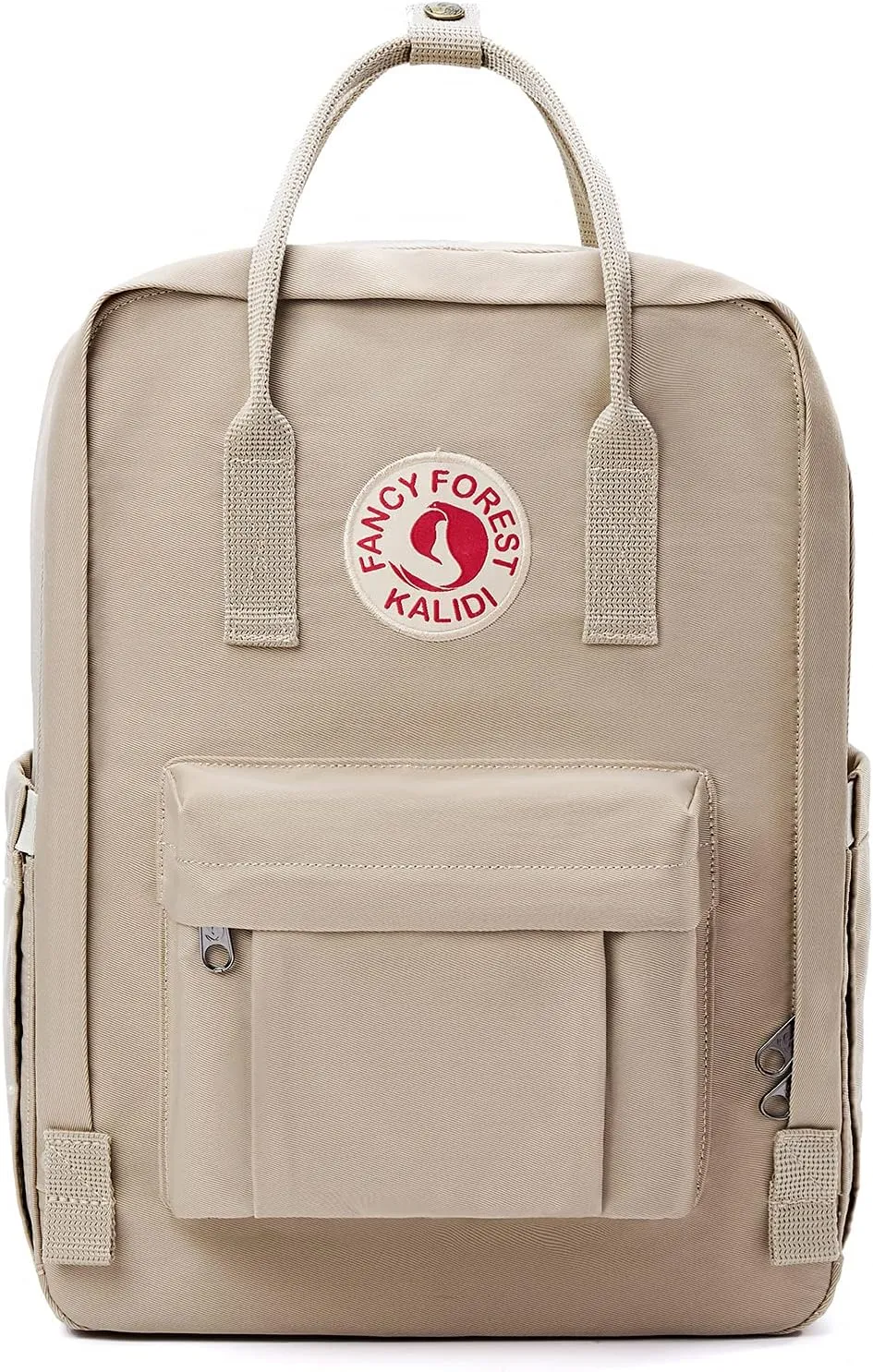 KALIDI Casual Laptop Backpack 15 Inches Classic Camping Rucksack Travel Outdoor Square Daypack College Hiking Gym Bag, Khaki
