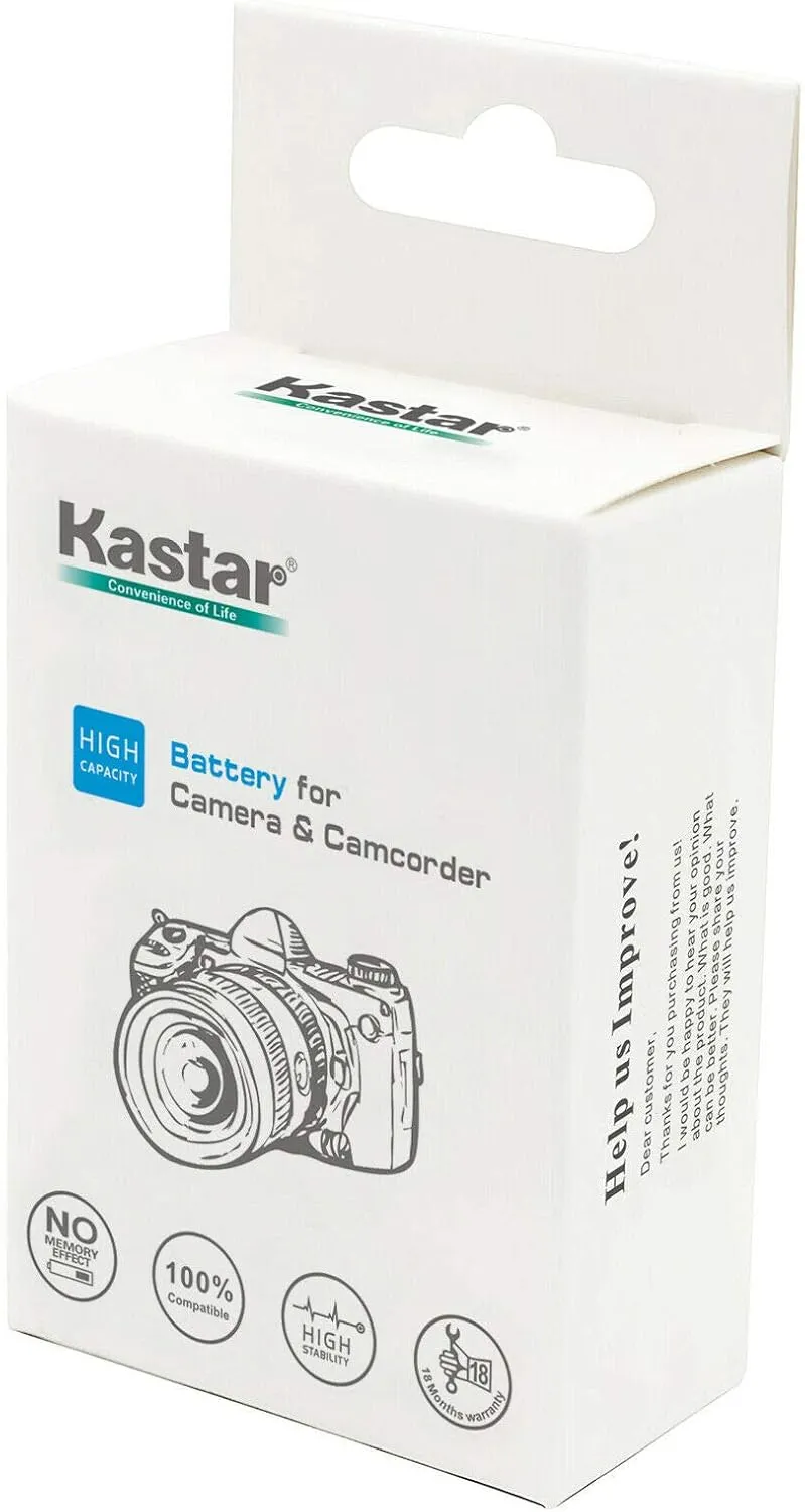 Kastar 2-Pack SB-L160 Battery and AC Wall Charger Replacement for Samsung SB-L110A SBL110A, SB-L160 SBL160, SB-L320 SBL320, SB-L480 SBL480 Battery, Medion MD9014 VP-SCD55 VPL600 VPL700 VPL800 VPL900