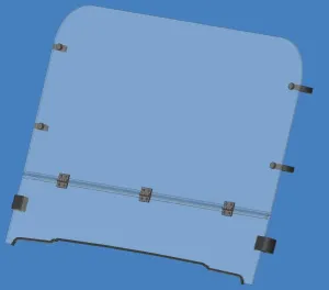 KAWASAKI MULE 4000 2009  Windshield Folding