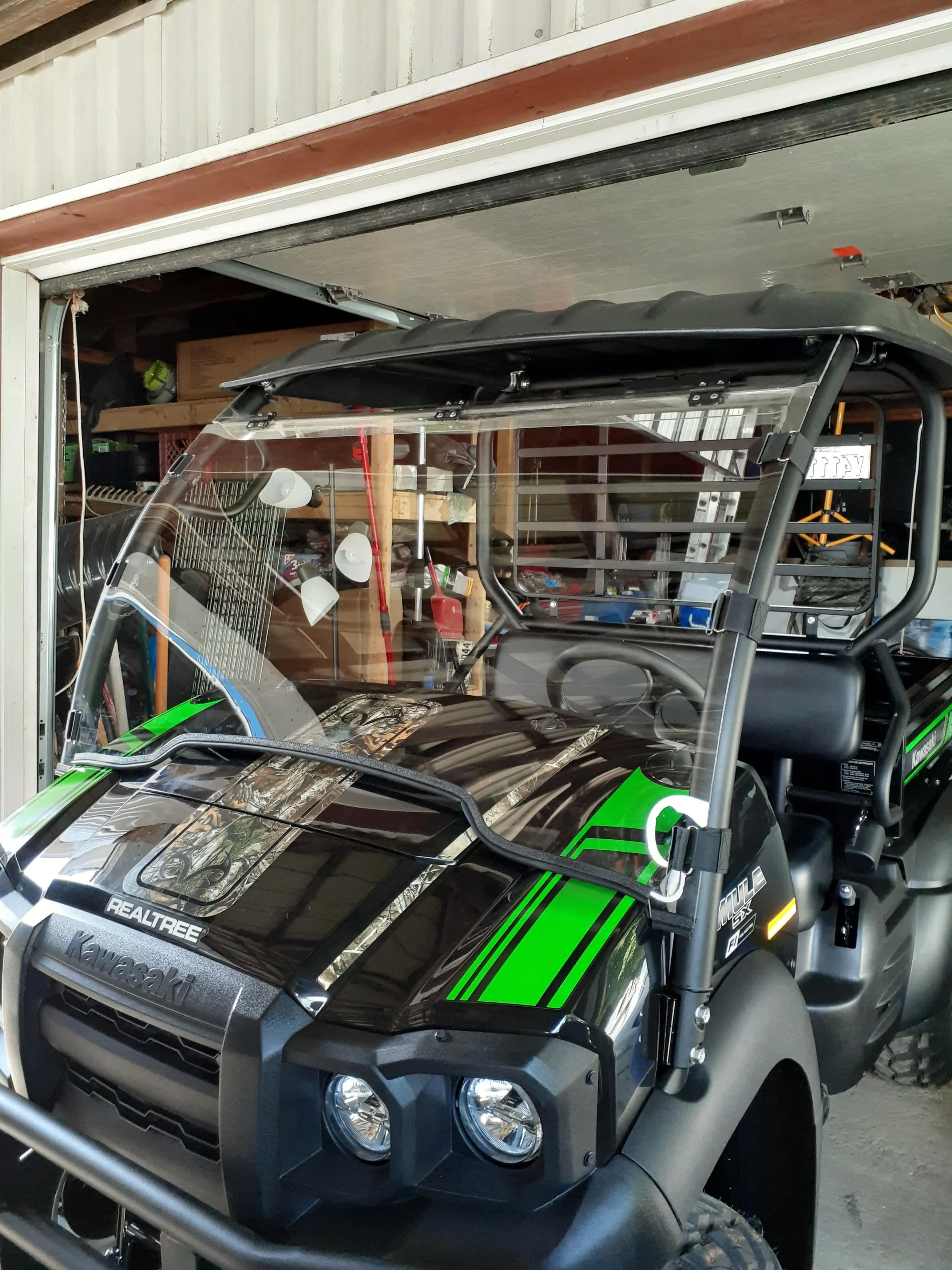 KAWASAKI MULE SX 2017  Windshield Folding Up