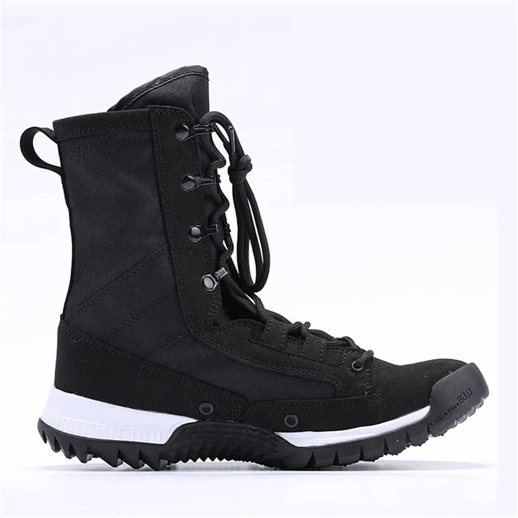 KEHAIOO Men Waterproof Military Tactical Combat Boot, Outdoor Climbing Hiking Boots, Mountain Trekking Shoes