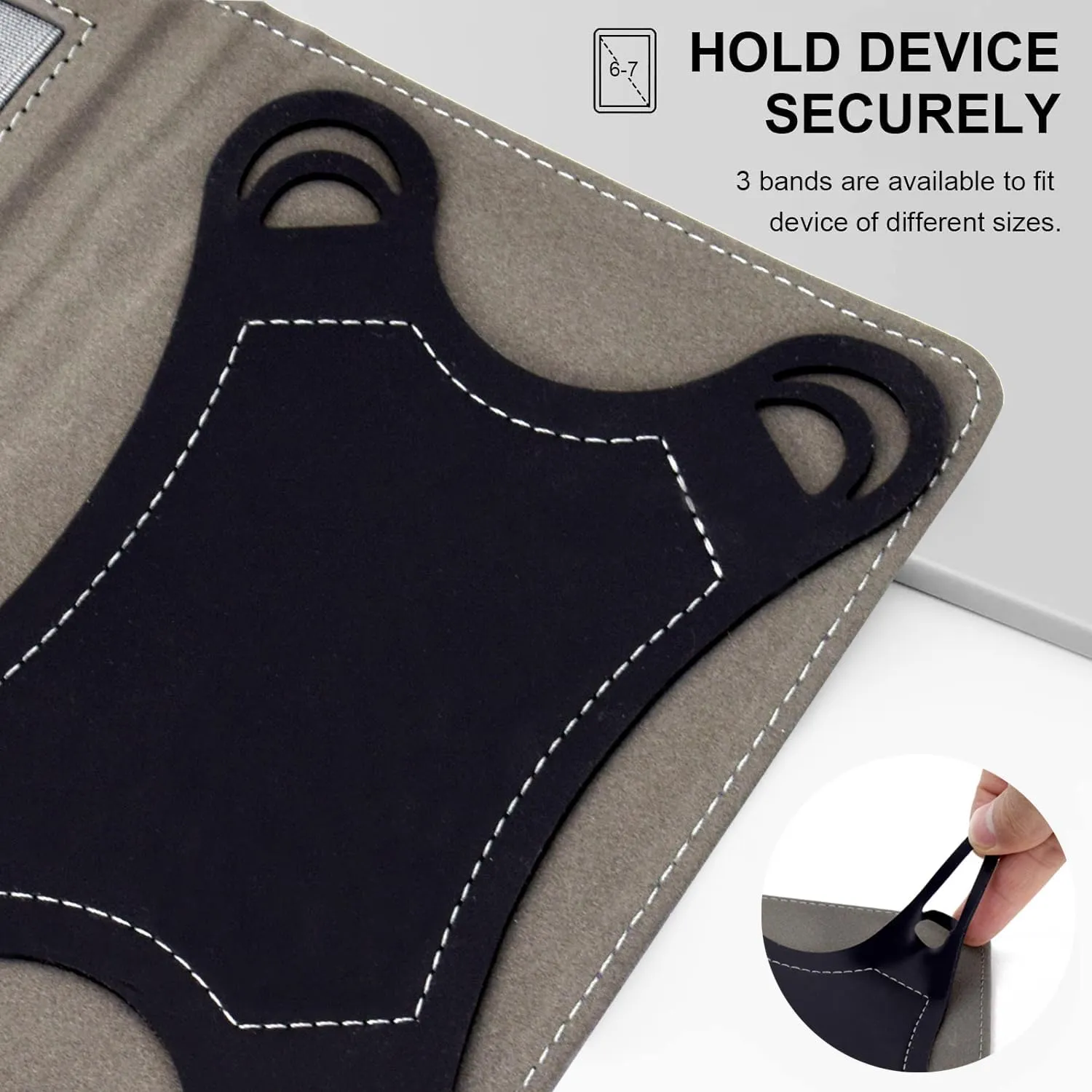 KEROM Universal 6 inch eReader Case, Universal eReader Case 6 inch, PU Leather Stand Cover with Hand Strap for All 6'' Kindle/Kindle Paperwhite/Kobo/Tolino/Nook/Sony/InkBook E-Book Reader, Hummingbird