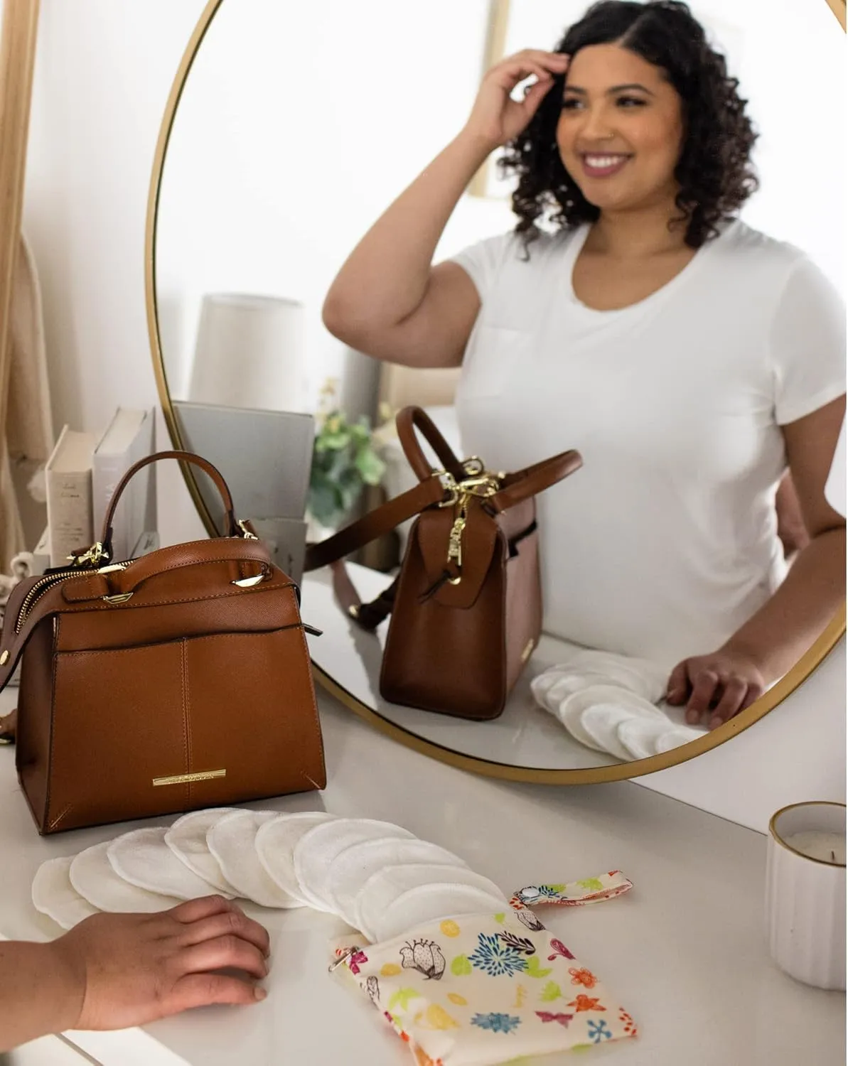 Kindred Bravely Hands Free Pumping Bra Bundle with Organic Washable Breast Pads 10-Pack