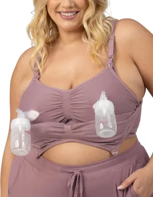 Kindred Bravely Sublime Pumping Bra Hands Free, Adjustable Pumping & Nursing Bra with EasyClip for All Breast Pumps