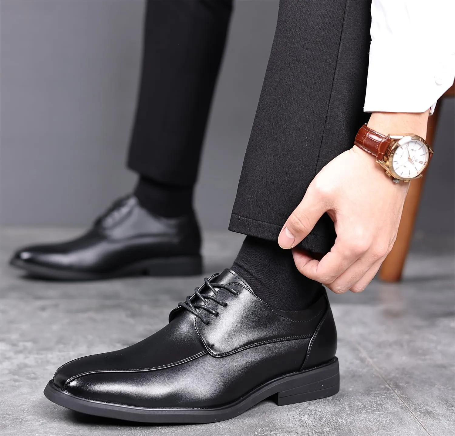 kkdom Mens Dress Shoes Formal Oxfords Business Shoes for Men