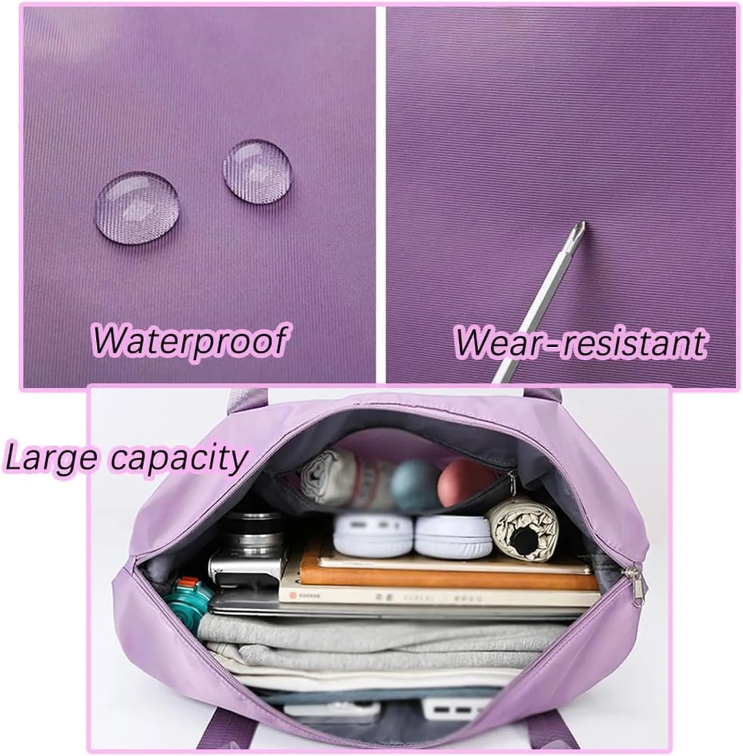 Klarson Expandable Bag with Wheels - New Scratch Expandable Travel Duffle Bag with Wheels, Foldable Suitcase without Handl (C)