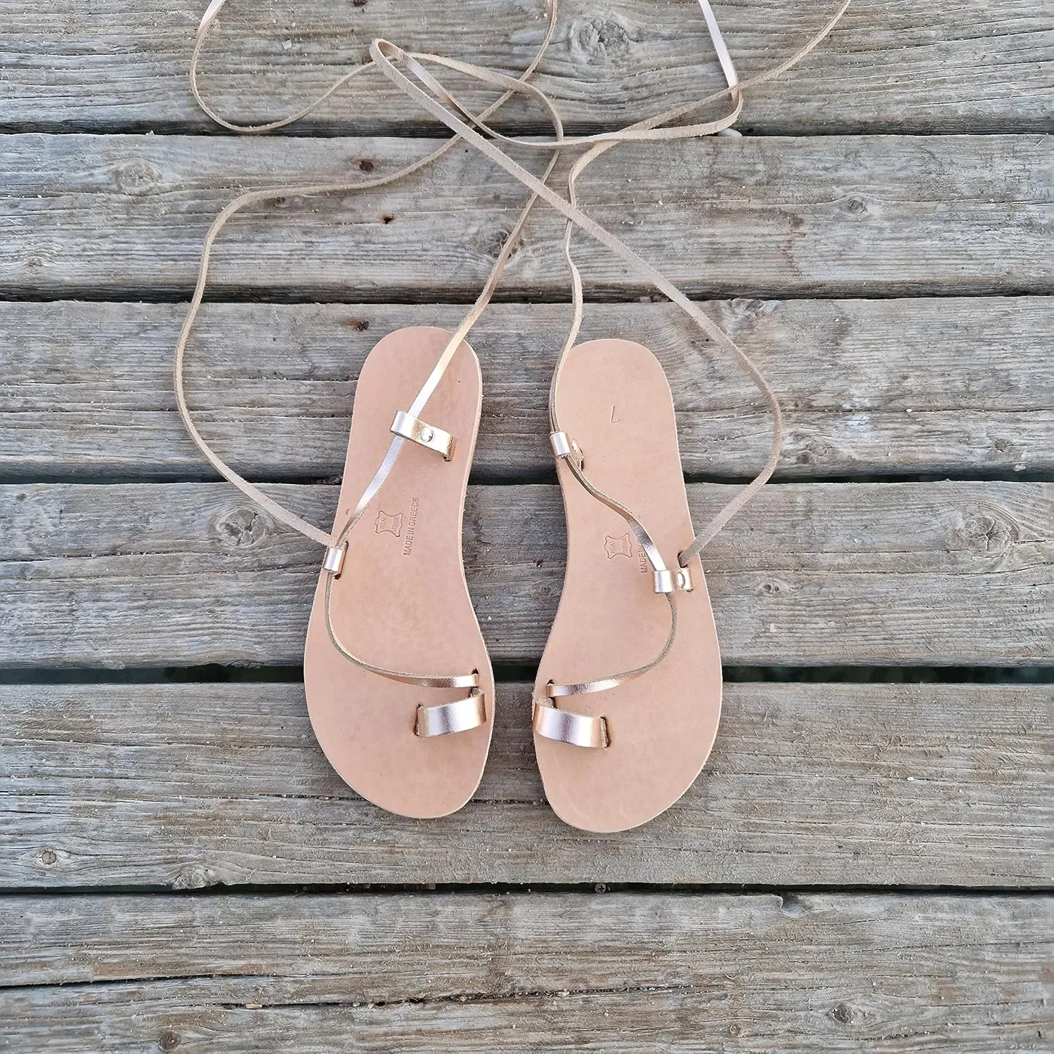 Lace Up Sandals, Beach Shoes, Toe Ring Sandals, Women Tie up flip Flops, Leather sliders, Black Greek Leather Sandals, Tie Up Leather Sandals, Lace up Sandals Gladiator sandals, ring toe sandals, Summer Leather Sandals,Women shoes (39, Beige)