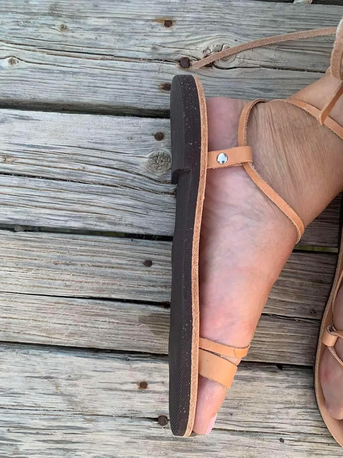 Lace Up Sandals, Beach Shoes, Toe Ring Sandals, Women Tie up flip Flops, Leather sliders, Black Greek Leather Sandals, Tie Up Leather Sandals, Lace up Sandals Gladiator sandals, ring toe sandals, Summer Leather Sandals,Women shoes (39, Beige)