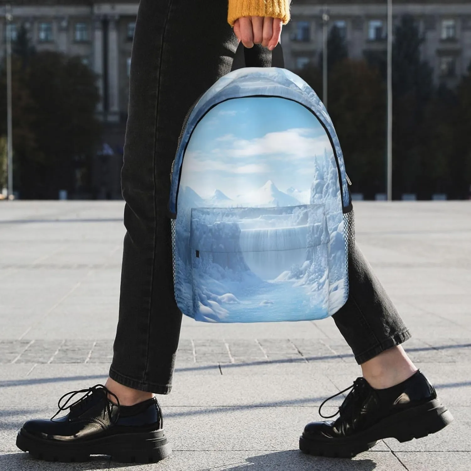 Laptop Backpack Lightweight Backpack for Men Women Daypack Snow Ice World Laptop Bag Casual Backpack for Travel