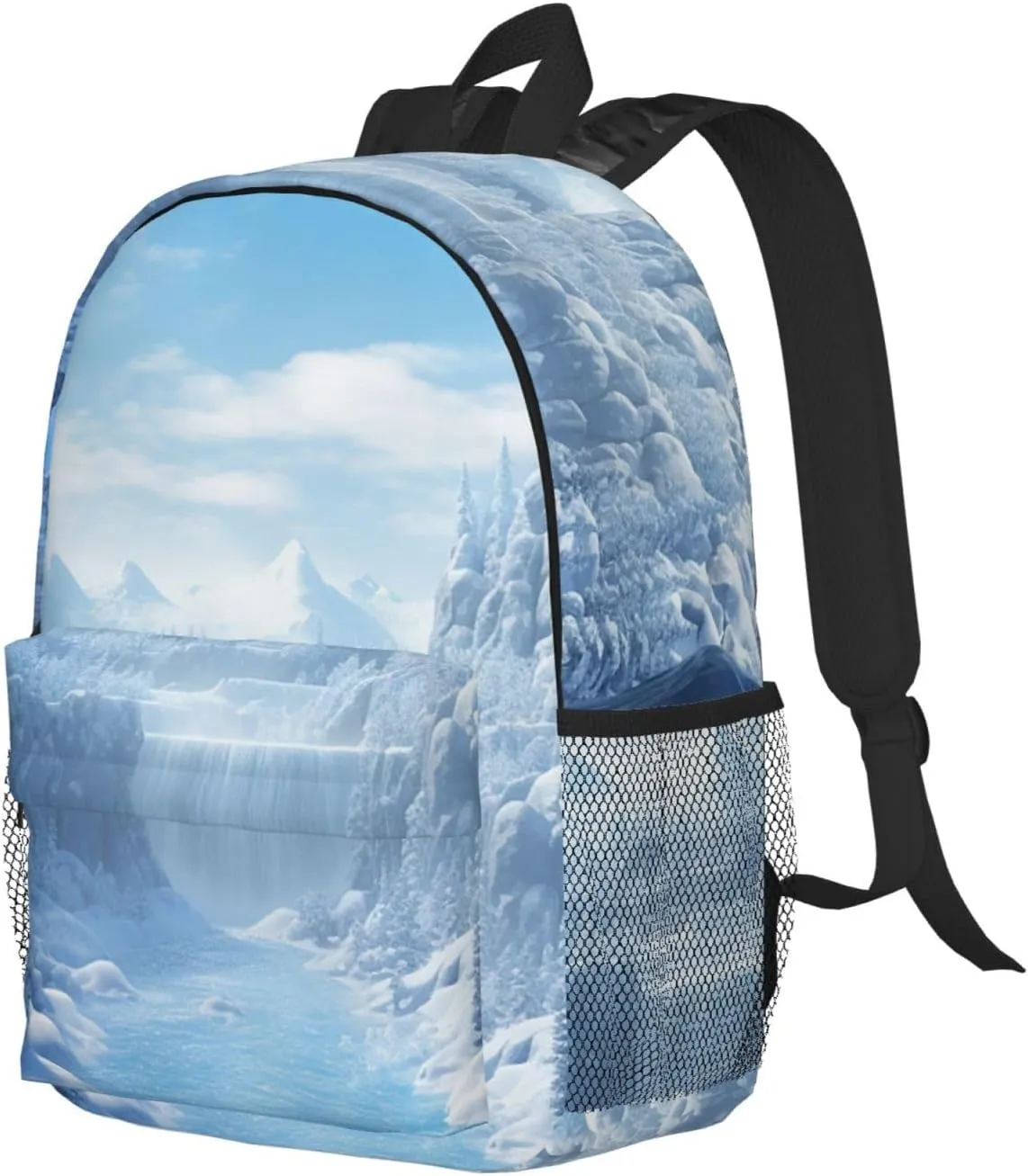 Laptop Backpack Lightweight Backpack for Men Women Daypack Snow Ice World Laptop Bag Casual Backpack for Travel