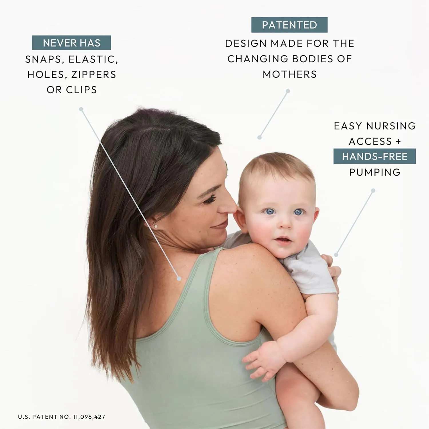 Larken Hands Free Pumping Bra for Breastfeeding | Breast Pump - Maternity Bras for Pregnancy, Pumping & Nursing Bra in One