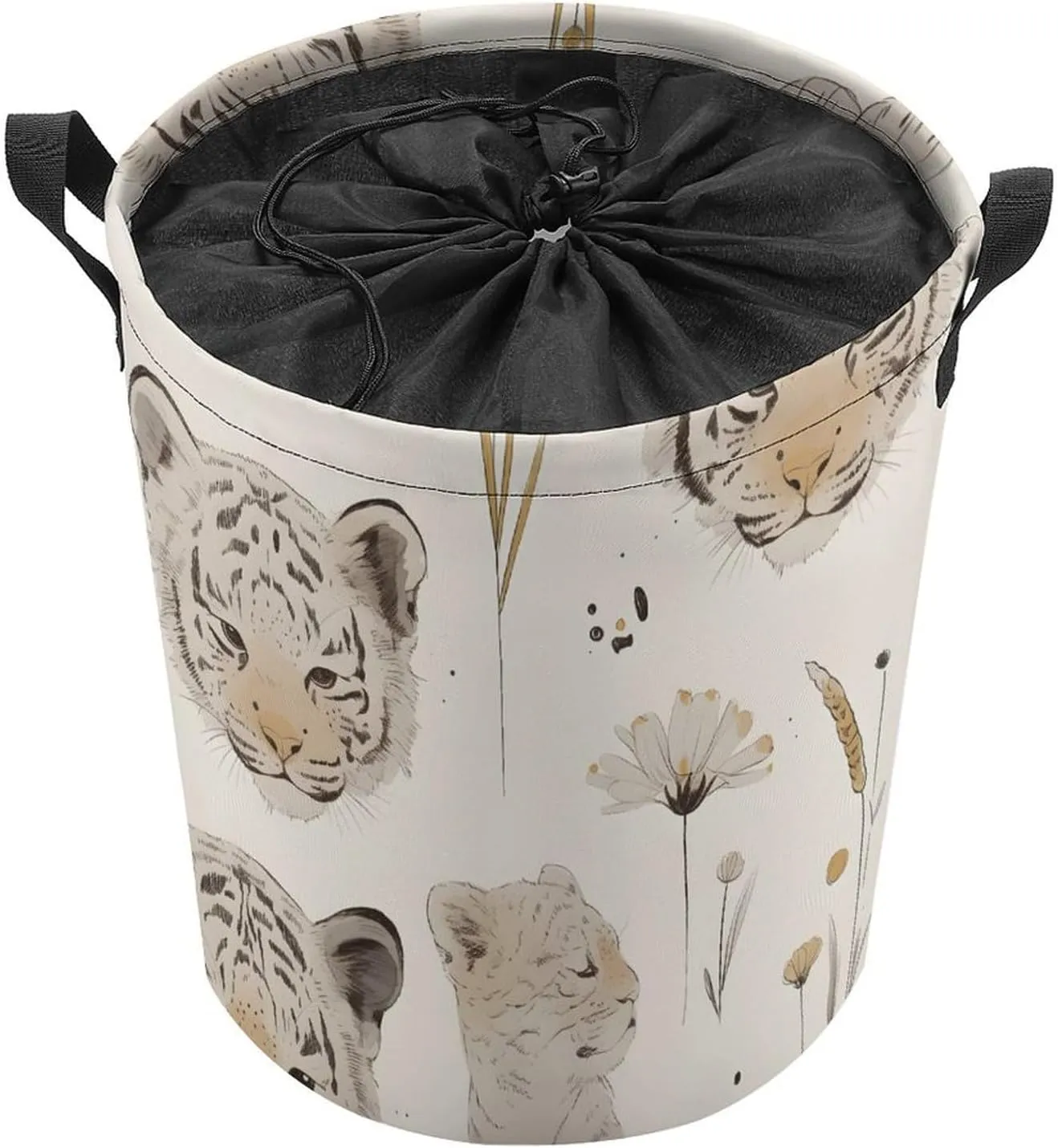Laundry Hampers, Large Drawstring Laundry Bag, Removable Laundry Bags, Collapsible Storage Bin with Handles for Home Organization, Kids Room, Nursery Adaptation