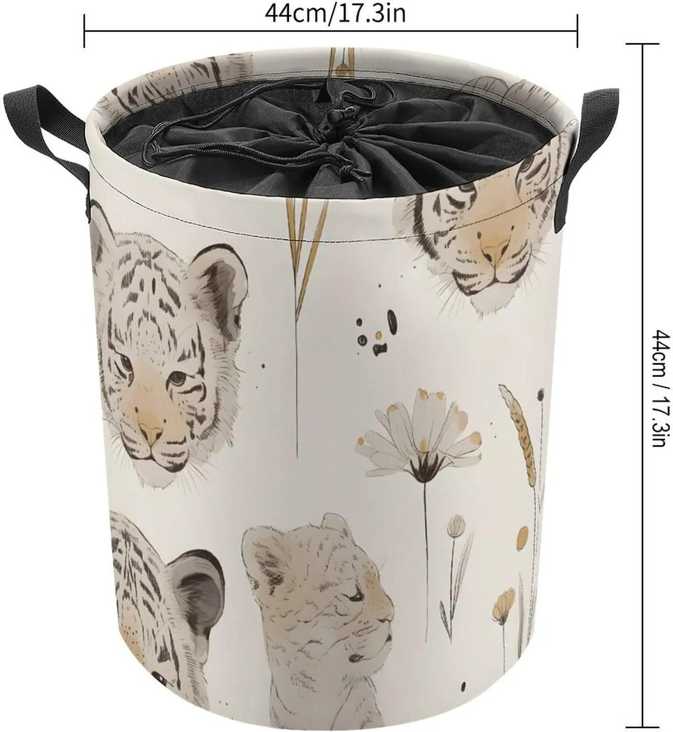 Laundry Hampers, Large Drawstring Laundry Bag, Removable Laundry Bags, Collapsible Storage Bin with Handles for Home Organization, Kids Room, Nursery Adaptation