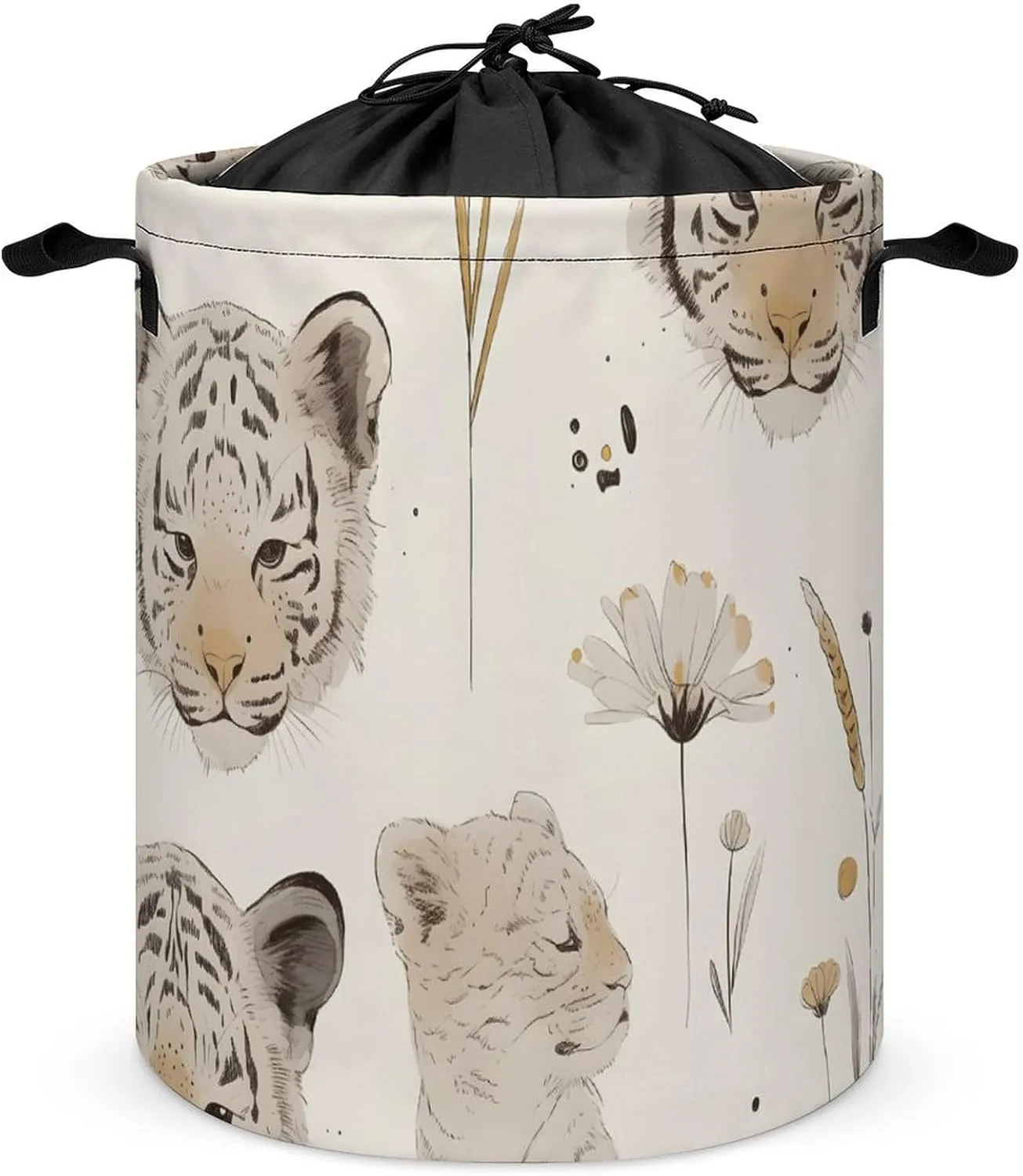 Laundry Hampers, Large Drawstring Laundry Bag, Removable Laundry Bags, Collapsible Storage Bin with Handles for Home Organization, Kids Room, Nursery Adaptation