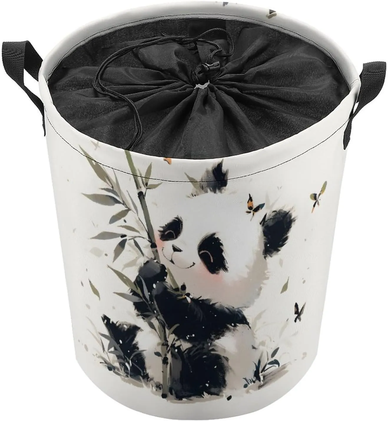 Laundry Hampers, Large Drawstring Laundry Bag, Removable Laundry Bags, Collapsible Storage Bin with Handles for Home Organization, Kids Room, Nursery Fruit