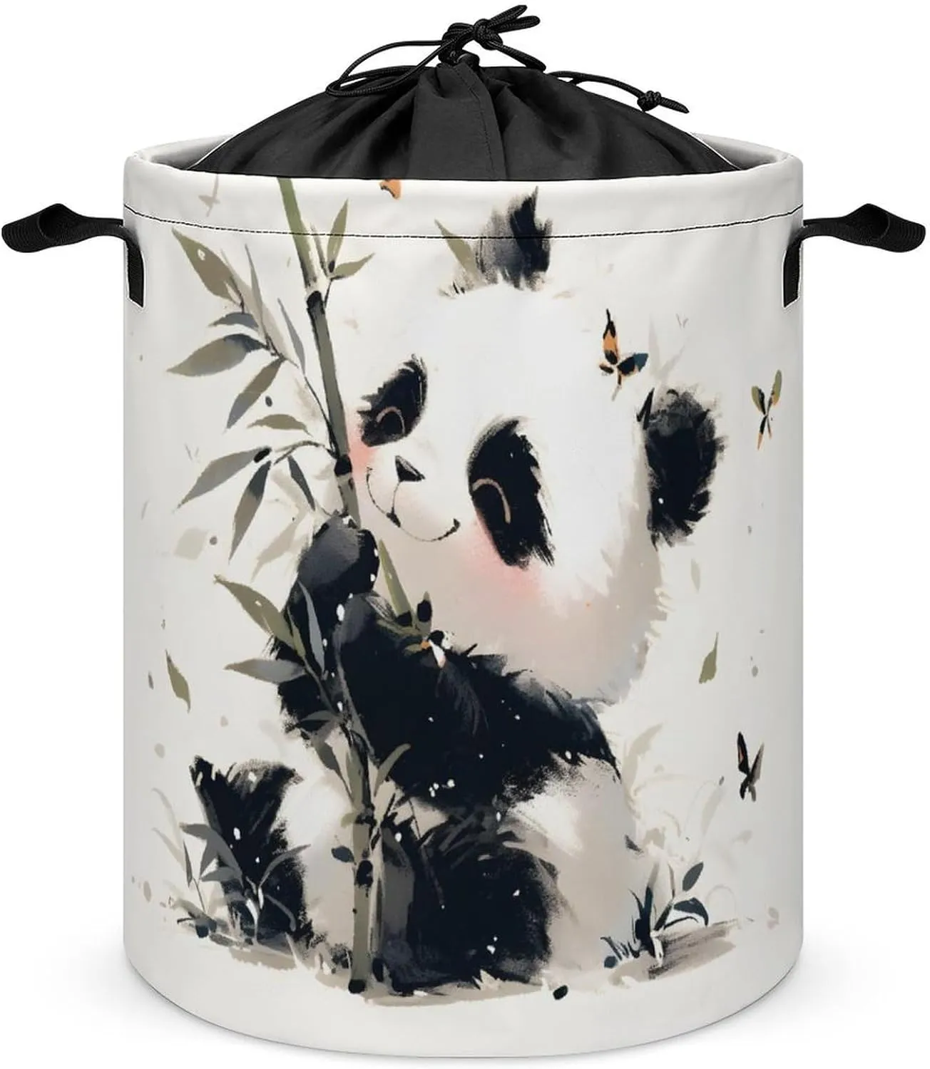 Laundry Hampers, Large Drawstring Laundry Bag, Removable Laundry Bags, Collapsible Storage Bin with Handles for Home Organization, Kids Room, Nursery Fruit
