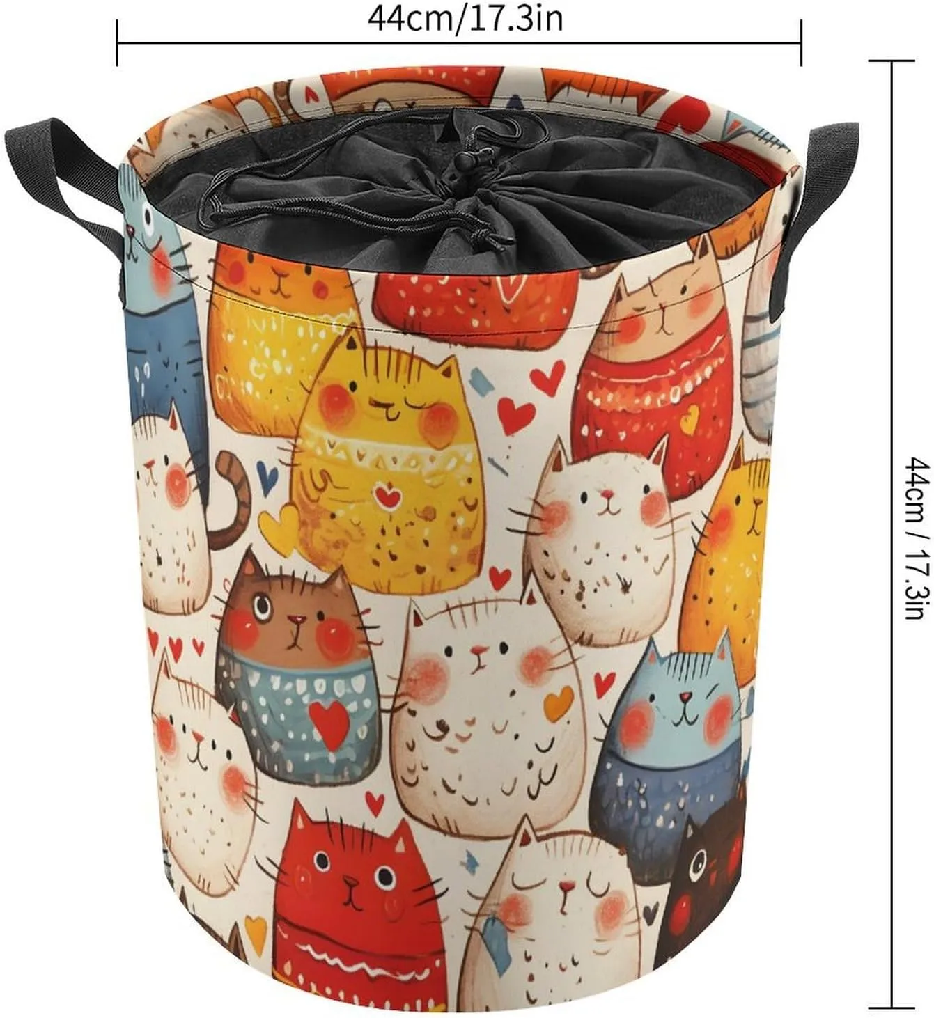 Laundry Hampers, Large Drawstring Laundry Bag, Removable Laundry Bags, Collapsible Storage Bin with Handles for Home Organization, Kids Room, Nursery Headgear