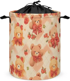 Laundry Hampers, Large Drawstring Laundry Bag, Removable Laundry Bags, Collapsible Storage Bin with Handles for Home Organization, Kids Room, Nursery Mammal