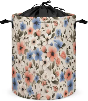 Laundry Hampers, Large Drawstring Laundry Bag, Removable Laundry Bags, Collapsible Storage Bin with Handles for Home Organization, Kids Room, Nursery Pattern