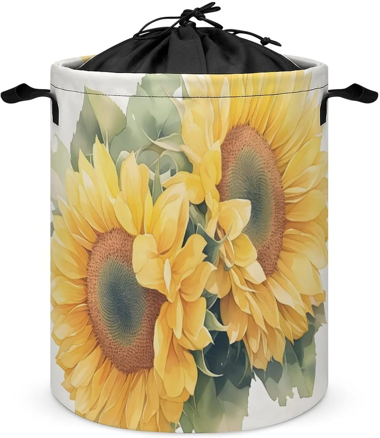 Laundry Hampers, Large Drawstring Laundry Bag, Removable Laundry Bags, Collapsible Storage Bin with Handles for Home Organization, Kids Room, Nursery Petal