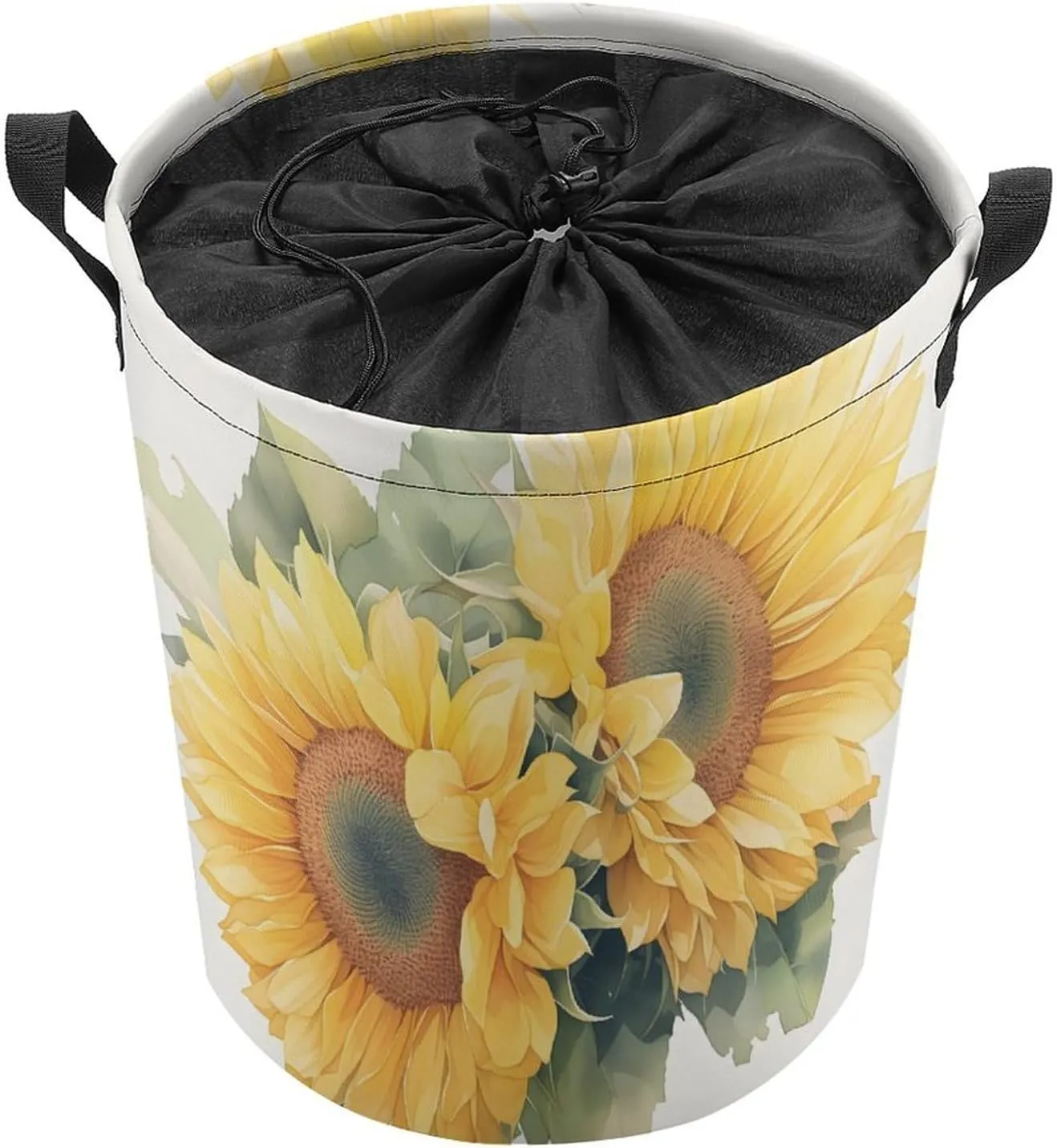 Laundry Hampers, Large Drawstring Laundry Bag, Removable Laundry Bags, Collapsible Storage Bin with Handles for Home Organization, Kids Room, Nursery Petal