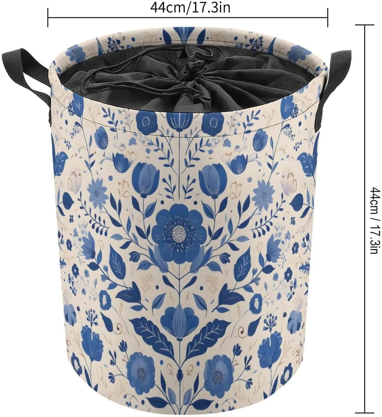 Laundry Hampers, Large Drawstring Laundry Bag, Removable Laundry Bags, Collapsible Storage Bin with Handles for Home Organization, Kids Room, Nursery Symmetry