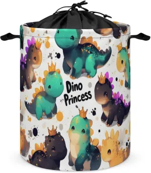 Laundry Hampers, Large Drawstring Laundry Bag, Removable Laundry Bags, Collapsible Storage Bin with Handles for Home Organization, Kids Room, Nursery Vertebrate