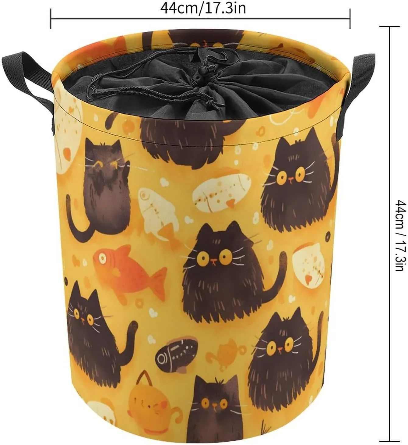 Laundry Hampers, Large Drawstring Laundry Bag, Removable Laundry Bags, Collapsible Storage Bin with Handles for Home Organization, Kids Room, Nursery Vertebrate