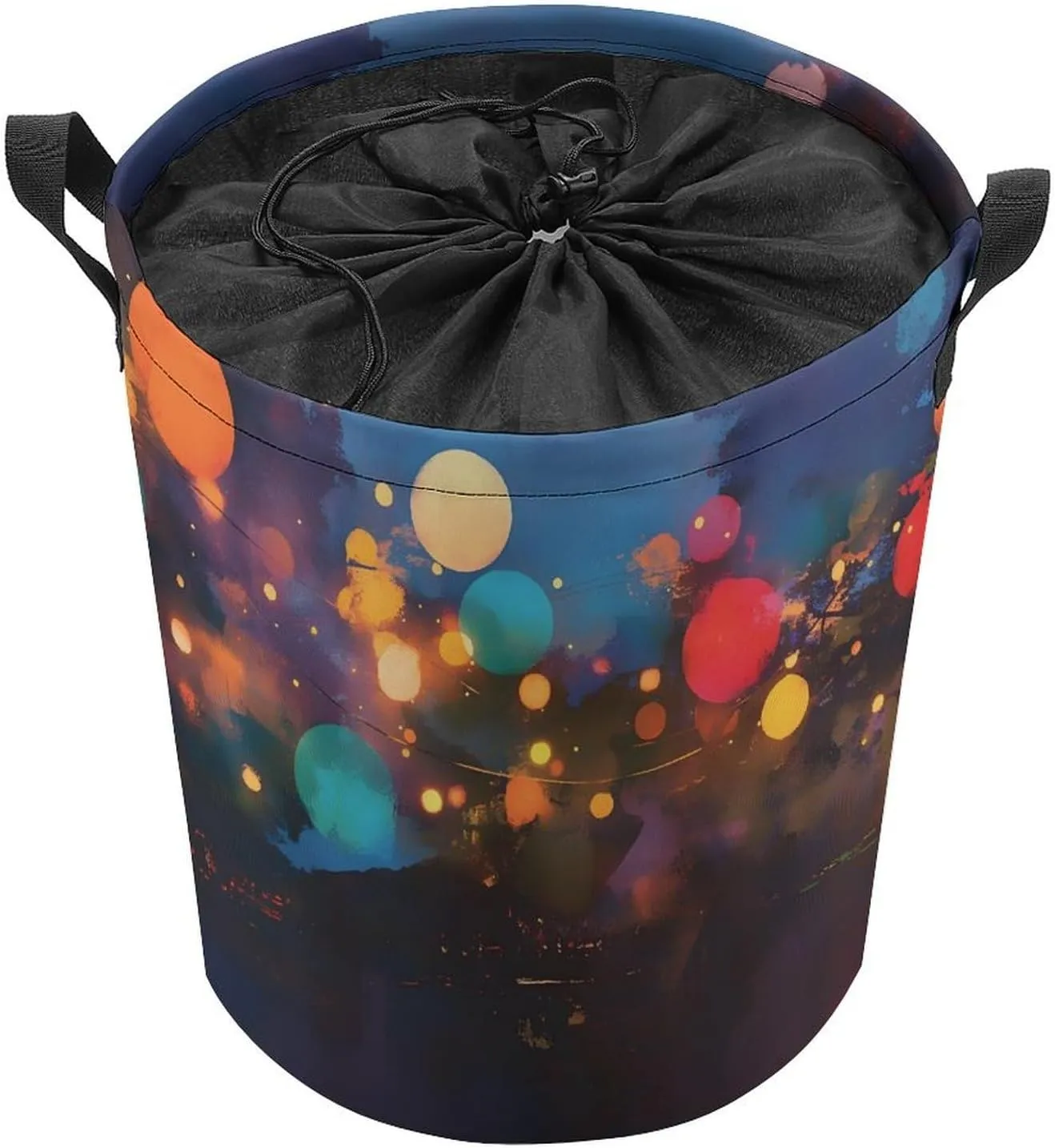 Laundry Hampers, Large Drawstring Laundry Bag, Removable Laundry Bags, Collapsible Storage Bin with Handles for Home Organization, Kids Room, Nursery World