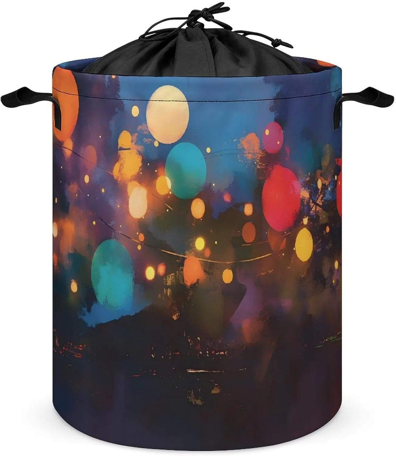 Laundry Hampers, Large Drawstring Laundry Bag, Removable Laundry Bags, Collapsible Storage Bin with Handles for Home Organization, Kids Room, Nursery World