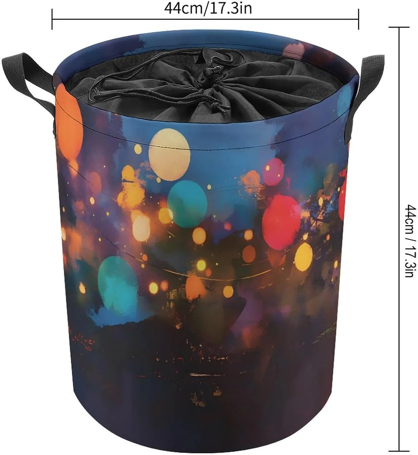 Laundry Hampers, Large Drawstring Laundry Bag, Removable Laundry Bags, Collapsible Storage Bin with Handles for Home Organization, Kids Room, Nursery World