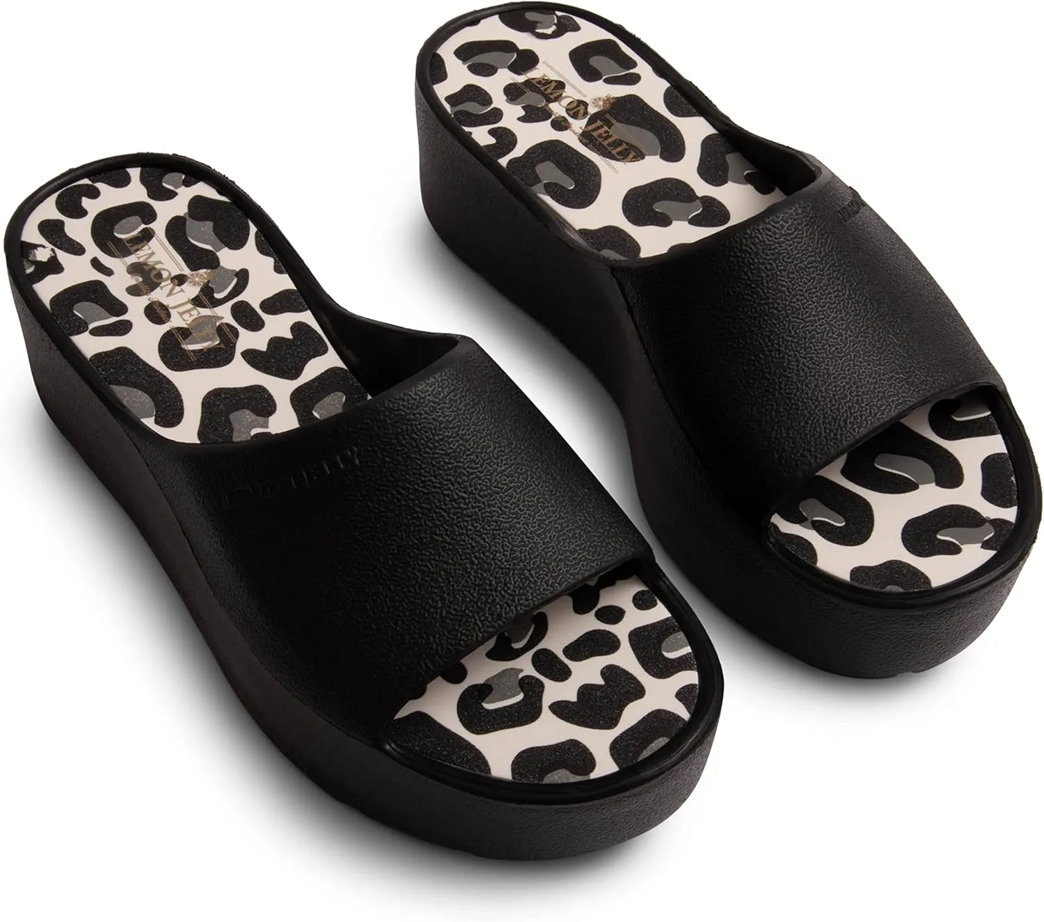 Lemon Jelly Women's Enyd Platform Sandals - Cute Water-Friendly Comfort Wedges for the Beach or Casual Wear - Super Lightweight Slip-On Flip Flops for Ladies